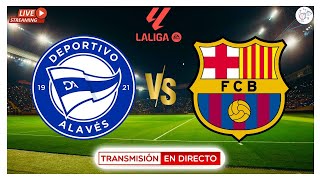 🔴ALAVÉS 1 FC BARCELONA 3  VITOR RIQUE EXPULSADO  GRAN GÜNDOGAN y YAMAL  J 23 LA LIGA EA SPORTS [upl. by Cosma]