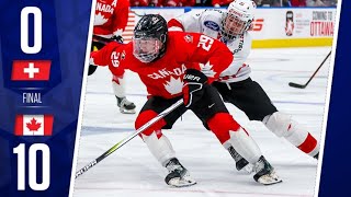 🇨🇭SWITZERLAND vs CANADA🇨🇦  Hlinka Gretzky Cup 2024  Highlights [upl. by Ayrad144]