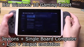 The DIY Windows 10 Gaming Tablet  Nintendo Switch Joycons  LattePanda Alpha Part 1 [upl. by Eyanaj396]