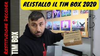 Timvision BOX restituzione Decoder Sagemcom 2021 reinstallo TIM BOX [upl. by Acired]