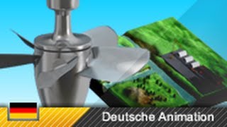 Flusskraftwerk  KaplanTurbine  Laufwasserkraftwerk  Funktion und Aufbau 3DAnimation [upl. by Amadis680]