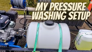 Pressure Washing Rig  My Pressure Washing Setup  Small Business [upl. by Niwre]