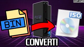 How to Convert PS2 BIN CUE  ISO opl ps2 playstation2 [upl. by Ahtenek]