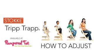 How to Adjust the Stokke Tripp Trapp High Chair available at PamperedTotcom [upl. by Wearing]