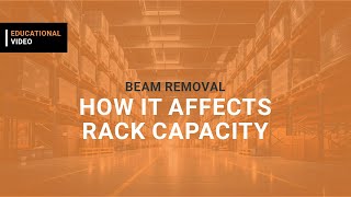 Beam Removal amp Its Impacts on Rack Capacity  Damotech [upl. by Aicilav]