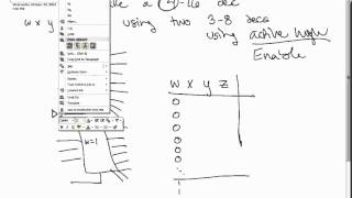 Example 4to16 Decoder using two 3to8 decoders [upl. by Sally]