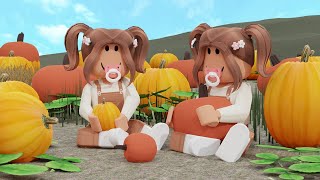 PUMPKIN PATCH WITH THE FAMILY  Bloxburg Roleplay [upl. by Meesak323]