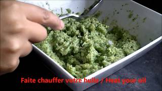 RECETTE GALETTES AUX BROCOLI BROCCOLI GALETTE RECIPE [upl. by Lennard]