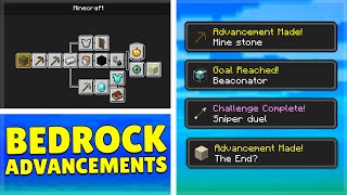 How YOU can UNLOCK Minecraft Java Advancements on Minecraft BedrockPE [upl. by Waugh84]