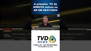 Canal TVD News 581 entrou no ar em 26072024 [upl. by Wirth]