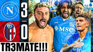 🫨 TR3MATE NAPOLI 30 BOLOGNA  LIVE REACTION NAPOLETANI AL MARADONA HD [upl. by Stoll]