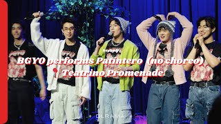 BGYO Performs PATINTERO No Choreo  BONFIR3 3rd Anniversary Thanksgiving 240127 Fancam  heybadj [upl. by Rebah]