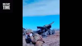 🔴Ukrainian 152mm 2A36 Giatsint B towed field gun Shorts [upl. by Bartolemo585]