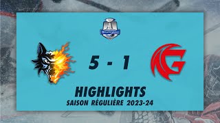 Brûleurs de Loups de Grenoble 51 Gothiques dAmiens  Highlights  Synerglace Ligue Magnus 202324 [upl. by Seidnac]