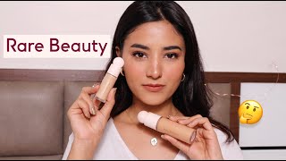 Trying the Rare Beauty products for the first time 😍  Review  Somya Gupta [upl. by Aicenat80]