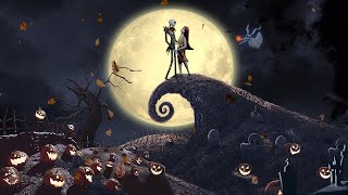 Youre in Halloween Town with Jack amp Sally vintage oldies music  reverb spooky sounds fall ASMR [upl. by Eesdnyl859]