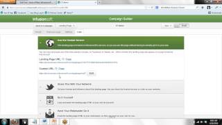 How to build a landing page in Infusionsoft [upl. by Labors]