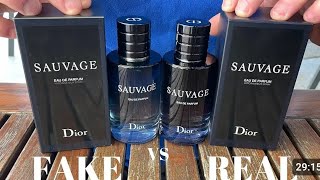 Fake vs Real Dior Sauvage Eau De Parfum 100 ML [upl. by Victorine]