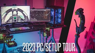 MY 2023 MILSIM  FLIGHTSIM SETUP  Drewskis Meta PC HOTAS Peripherals and Room Review [upl. by Stuart555]