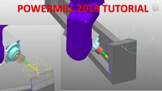 PowerMill 2019 Tutorial 70  Dynamic Machine Control 5 Axis Milling [upl. by Damour619]