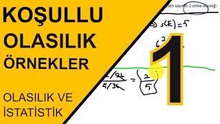 Olasılık ve İstatistik Ders 5  Koşullu Olasılık Örnek Sorular Bölüm 1 [upl. by Amairam74]