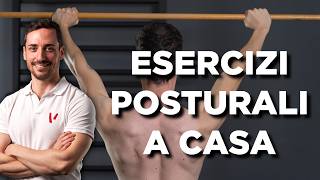 ESERCIZI POSTURALI EFFICACI che puoi fare a casa [upl. by Valry504]