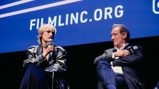 Julia Ducournau Vincent Lindon amp Agathe Rousselle on Titane  NYFF59 [upl. by Aisile]