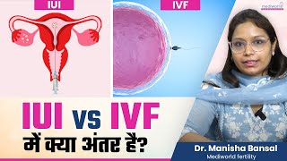 IUI vs IVF Difference Success Rates Cost  Which is Best  Mediworld Fertility Delhi [upl. by Brenna]