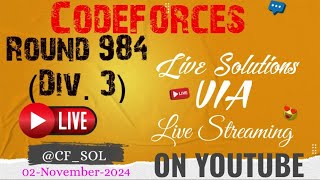 Codeforces Round 984 Div 3 [upl. by Yddeg500]