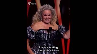 Leah Purcell Wins Best Actress in a Film  AACTA AWARDS 2022 [upl. by Eynttirb432]