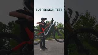 Mountain Bike Suspension Test downhill mtb bike bikelife shorts pov [upl. by Letnoj]