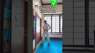 How to tie a karate belt tutorial [upl. by Adaminah880]