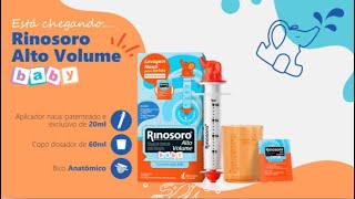 LAVAGEM NASAL RAV BABY 👶🏻🤧 Rinosoro Alto Volume Baby [upl. by Anez]