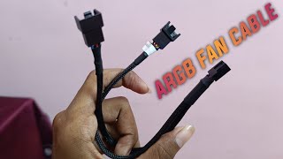 ARGB Fan cable  RGB Fan cable PWM fan cableVip Gadgets PWM Fan Splitter Adapter Cable [upl. by Nevaj]