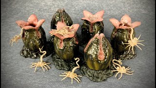 HIYA TOYS Alien Covenant Alien Egg amp Facehugger 118 Scale Set 4K Review [upl. by Kcirdot]