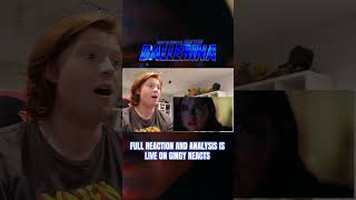 BALLERINA OFFICIAL TRAILER REACTION ballerina johnwick anadearmas keanureeves trailer reaction [upl. by Rheta]