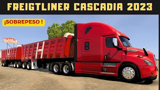 Freightliner Cascadia 2023  Full de Gondolas Vilchis  92 Toneladas  Demasiado SOBREPESO [upl. by Elish]