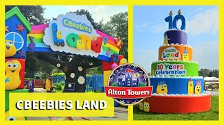 CBeebies Land Alton Towers Full Tour  All Rides amp Shows  10 Years Celebration  2024 [upl. by Anitnemelc]