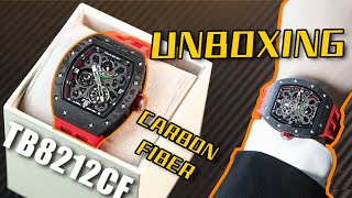 TSAR BOMBA  TB8212C  Automatic Watch  Carbon Fiber Kinetic Energy Display  Unboxing [upl. by Winnah546]