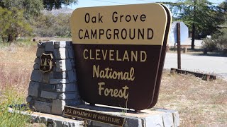 oak grove campground Cleveland National Forest California  Campsites [upl. by Deonne]