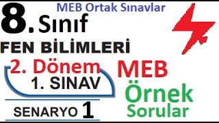 8 Sınıf Fen Bilimleri 2 Dönem 1 Yazılı Örnek Senaryo Çözümleri  Senaryo 1  MEB Örnek Sınavlar [upl. by Earej]