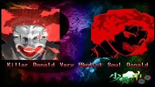 MUGEN Killer Donald Very Easy 12P Vs Sadist Soul Donald 11P [upl. by Melmon]