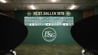 Medienkonferenz vor FCSG  WKS Slask Wroclaw [upl. by Lipps]