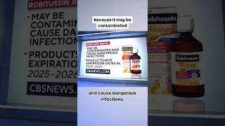 Robitussin cough syrup recalled shorts [upl. by Roxanna894]