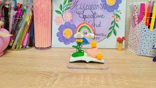 AIR DRY CLAY Craft  book 📖 sunflower 🌻amp hanging rainbow 🌈 Art 💛 [upl. by Sochor648]