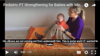 Head Control Propping on Elbows on Your Knees Pediatric PT Strengthening for Babies 5 [upl. by Nodle782]