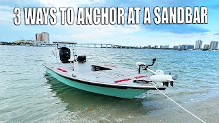 How to Anchor Your Boat at the Beach or Sandbar [upl. by Kiah]