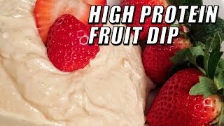 High Protein Fruit Dip Recipe With Kara Corey  Tiger Fitness [upl. by Bindman774]