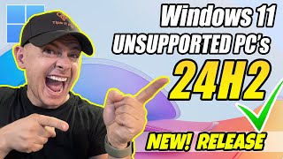 How to Install Windows 11 24h2 on Unsupported PC Official Release [upl. by Tacklind21]