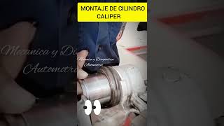 😱 Como Montar Pistón del caliper 😱🤫 automobile mecanicaautomotriz [upl. by Ardnua]